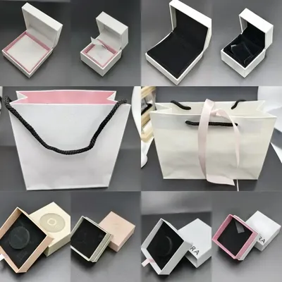 10pcs Accessories 2025 New Gift Box Ring Earrings Bracelet Necklace Beautiful Packaging Box Pandora
