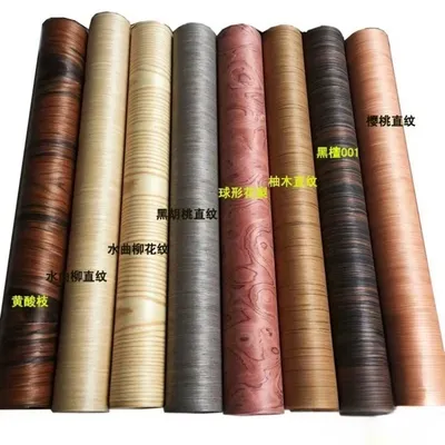 Multiple Desktop Wardrobes Music Wood veneer Home Decoration Solid Wood veneer length 2.5 meters