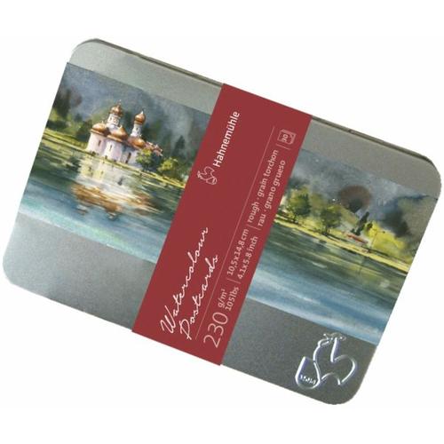 Hahnemühle Aquarellpostkarten Metallbox rau 10x15 cm 230g 30St