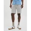 3/4-Sweathose JACK & JONES "JPSTJAIDEN MAY JOGGER SHORTS MID SN", Herren, Gr. S, N-Gr, schwarz navy stripes:cloud dancer, Web, Obermaterial: 71% Baumwolle, 25% Polyester, 4% Elasthan, gestreift, modisch, relaxed fit 3/4-Länge, Hosen