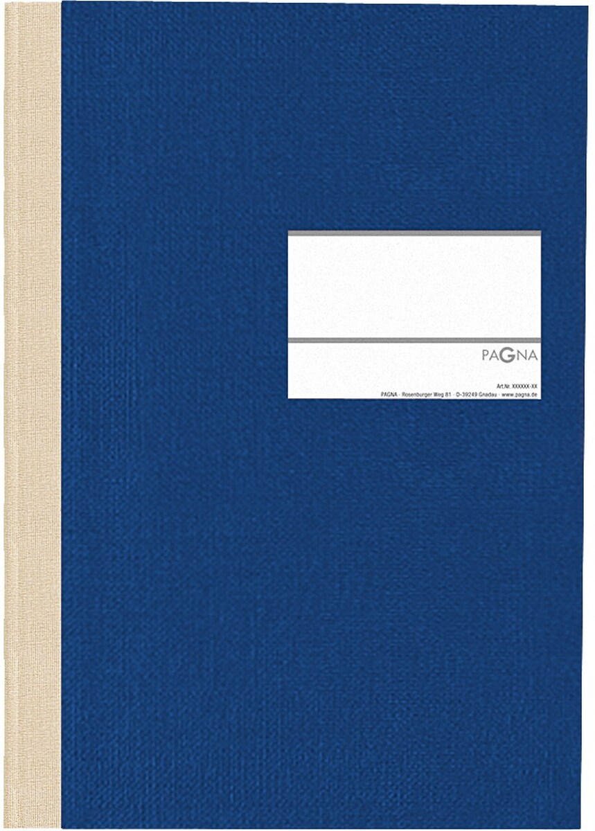 Pagna Geschäftsbuch Classica A4 kariert blau Packung mit 6 Stück Image