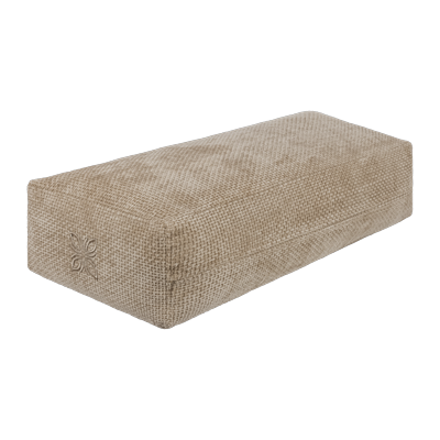 OMNANA CUSHY™ Yogabolster Chenille 65cm SMOKY BISCUIT