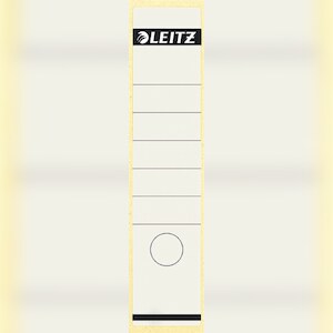 LEITZ Ordnerrückenschilder 61x285mm selbstklebend weiß VE=10x10 Stück Image