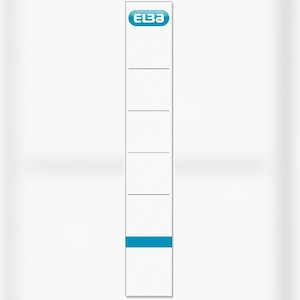 ELBA Ordner-Rückenschilder smart Pro/Pro+ kurz/schmal zum Einstecken weiß Packung mit 50 Stück Image
