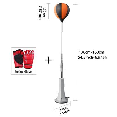 TEMU Dueltiger High-quality Reflex Boxing Ball, Adjustable 54-63 Inch Height, , Durable , Strong Suction Cup Base, Ideal For Indoor Boxing Training & Fitness, For Adults, Boxing Training Equipmen Image
