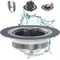 3 in 1 Kitchen Sink Drain Strainer and Stopper Combo, Stainless Steel Pop Up Kitchen Sink Stopper,