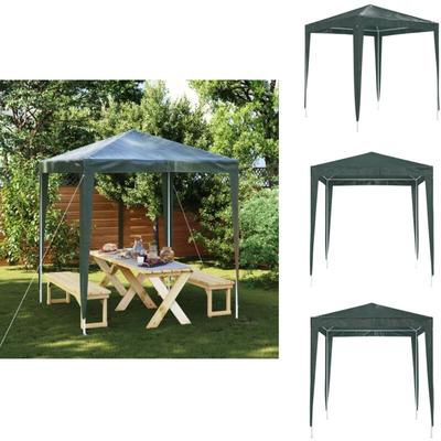 Profi-Partyzelt 2×2 m Grün - Outdoor-Pavillon - Gartenpavillon - Partyzelt Grün - Sonnenschutz Image
