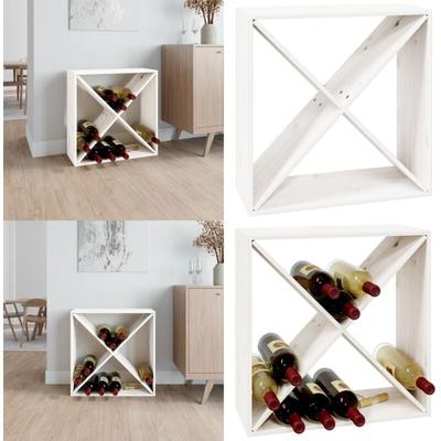 Vidaxl - Weinregal Weiß 62x25x62 cm Massivholz Kiefer - Weinregal - Weinregale - Home & Living Image
