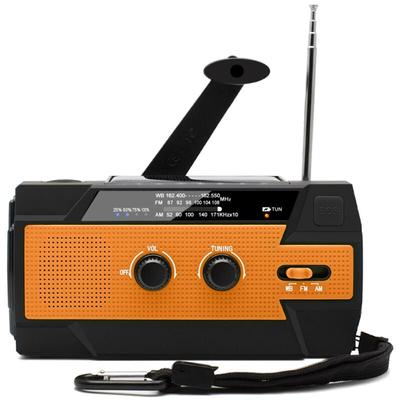 Cyslmuk - Tragbares Solarradio mit Handkurbel, wiederaufladbares Dynamoradio mit am/fm/wb, Image