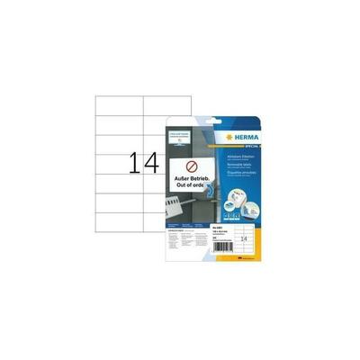 Universaletikett 105 x 42,3 mm (b x h) wieder ablösbar Papier weiß 350 Etik./Pack. Image