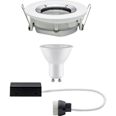 Paulmann - Nova Bad-Einbauleuchte led GU10 7 w IP65 Weiß (matt), Chrom Image