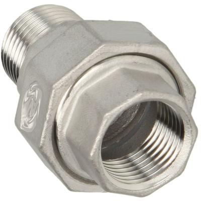Tecuro - es Verschraubung flach dichtend Edelstahl V4A, ig x ag, Typ 331, 1 Zoll Image