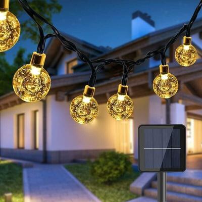 Linghhang - 50 led 7m Lichterkette für den Außenbereich, Solar-Kugelbirne, wasserdichte Leuchte 8m Image