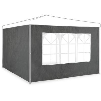 Seitenwände für Pavillon, 2er Set, HxB 2x3 m, Pavillonwand mit Fenster, wasserdicht, Seitenteile, Image