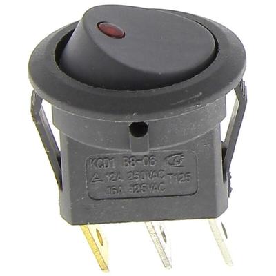 Moulinex - Schalter mit 3 Kabelschuhen grau ss-993699 für Fritteuse