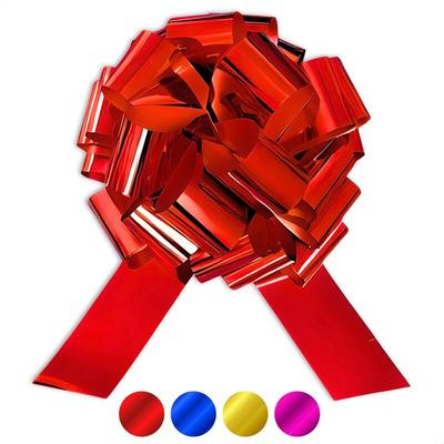 Riesige Geschenkschleife. Durchmesser 40 cm. Große Geschenkschleife für Autos, Fahrräder und Image