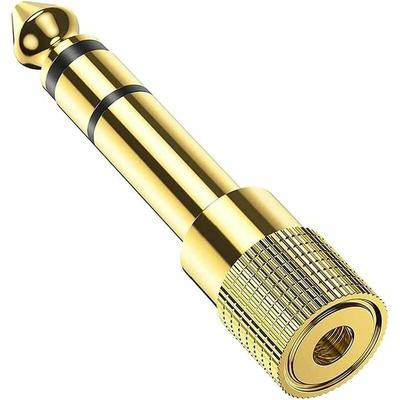 SNQ - x 6,35-mm-Stecker auf 3,5-mm-Buchsenadapter, Kopfhörer-Audioadapterstecker, Image