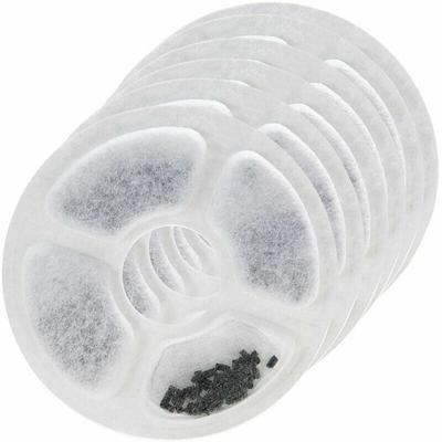 6 Stück/Box Blumenbrunnenfilter Ersatzfilter Trinkbrunnen Katzenwasserspender für Dadypet Image