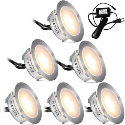 6er-Pack LED-Einbauleuchten-Set (Upgrade-Version) für LED-Außenleuchten, wasserdicht IP67, Image