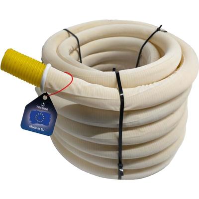 Tecuro - Drainagerohr 10 Meter - dn 60, flexibel, gewellt und geschlitzt, mit Filterstrumpf, pvc-u, Image