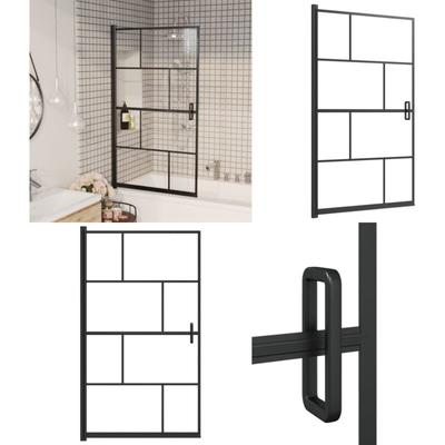 Vidaxl - Duschkabine esg 80x140 cm Schwarz - Duschabtrennung - Duschabtrennungen - Home & Living Image
