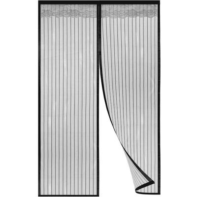 Hengda - Magnet Fliegengitter Tür 90 x 210 cm Insektenschutz Balkontür Fliegenvorhang Mückenschutz Image