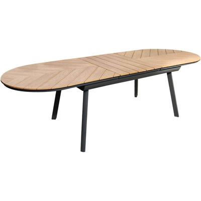 Oviala - Rechteckiger ausziehbarer Gartentisch 180/220 cm Holzoptik Image
