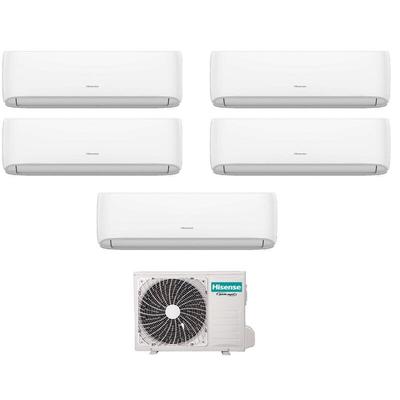 Hisense - Penta Split Inverter Klimagerät Serie Hi comfort 9+9+9+9 mit 5AMW125U4RTA R-32 Wi-Fi