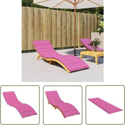 The Living Store - Sonnenliegen-Auflage Rosa Oxford-Gewebe - Gartenliege Auflagen - Sonnenschirm Image