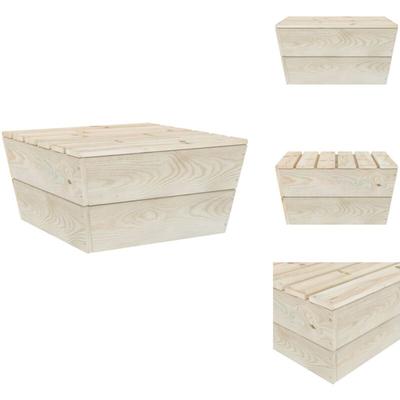 Gartentisch 60x60x30 cm Fichtenholz Imprägniert - Holztisch - Gartentisch - Esszimmertisch Image