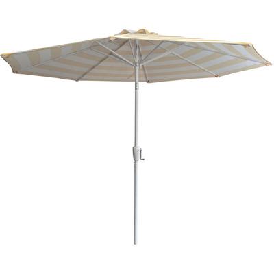 Gerader Sonnenschirm bandol rund 2,70m Durchmesser gelb gestreift Image