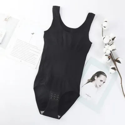 1 Piece Solid Seamless Shaping Shapewear Bodysuit, Tummy Control Butt Lifting Slimmer Body Shaper, Women's Underwear & Shapewear