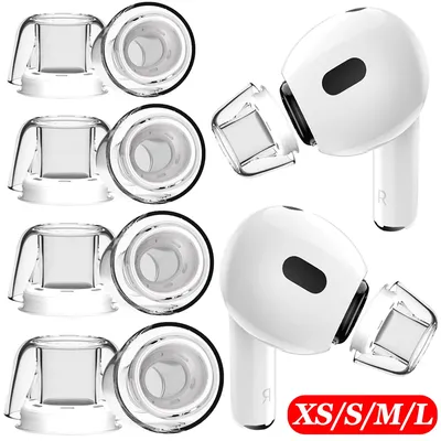 Upgrade Latex-Ohrhörer, transparente Ohrstöpsel für Apple AirPods Pro, Kopfhörer-Ohrstöpsel, Ersatz-Ohrabdeckung für Apple AirPods Pro Image