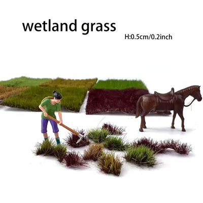 5mm Wetland Grass Cluster Modell Landschaft Sand Tischdekoration Handgemachtes DIY Rasenmaterial Image