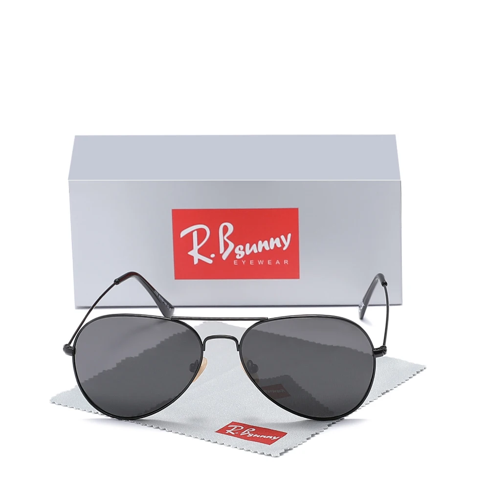 Trendige, luxuriöse, klassische Piloten-Sonnenbrille für Damen und Herren, zum Fahren, Angeln, Freizeitbrillen, polarisierte UV400-Mode-Retro-Brille Image