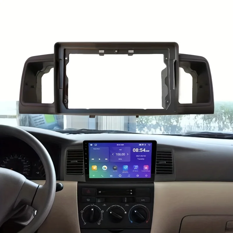 2 Din Auto radio 9'' Gesicht Rahmen Für Toyota Corolla E120 e 120 für BYD F32007-2011 Dashboard Fascia stereo Panel Dash Kit Image