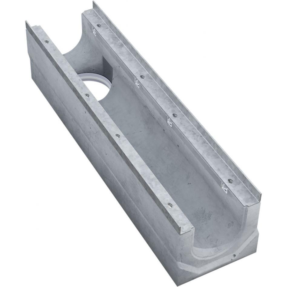 BIRCOsir 150 Entwässerungsrinne Nr. 0/0 ohne Gefälle mit Ablauf DN 160 Image