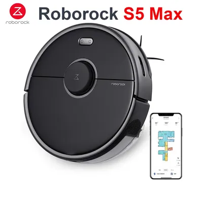 Überholter Roborock S5 Max Roboters taub sauger, leistungs starker 65W, 460ml Mülleimer, 290ml Tank, Image