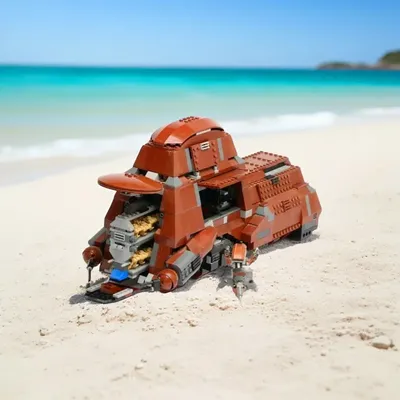 Miniso MOC-MTT Federation Battle Droids Troop Carrier Galaxy-Trade Space-Ship Baustein Ziegel Image
