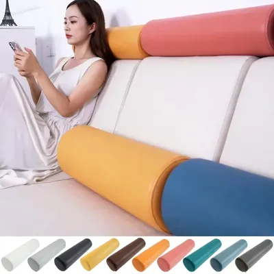 1PC Wohnzimmer Kopfstütze Büro Taille Kissen Komfort Einfarbig Sofa Zylinder Kissen Runde Kissen Taille Kissen Bein Kissen 베이 Image