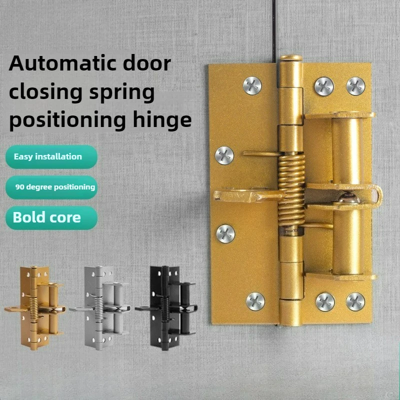 Multifunktionaler automatischer Türschließer, 10,2 cm Puffergerät, Feder, unsichtbares Scharnier, 90-Grad-rechtwinklige Positionierung Image