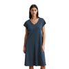 Jerseykleid MARC O'POLO "mit TENCEL™ Modal", Damen, Gr. XXS, Normalgrößen, muted blau, Obermaterial: 48% Modal, 48% Baumwolle, 4% Elasthan; Futter: 100% Nicht verfügbar, unifarben, figurbetont knielang, V-Ausschnitt, Kurzarm, Kleider