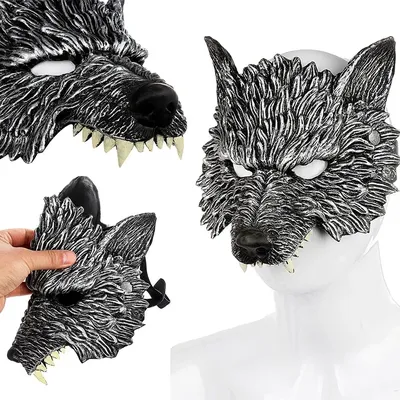 Mysteriöse Werwolf maske weicher Pu-Schaum Kostüm Requisite Tier maske 3d realistische Image