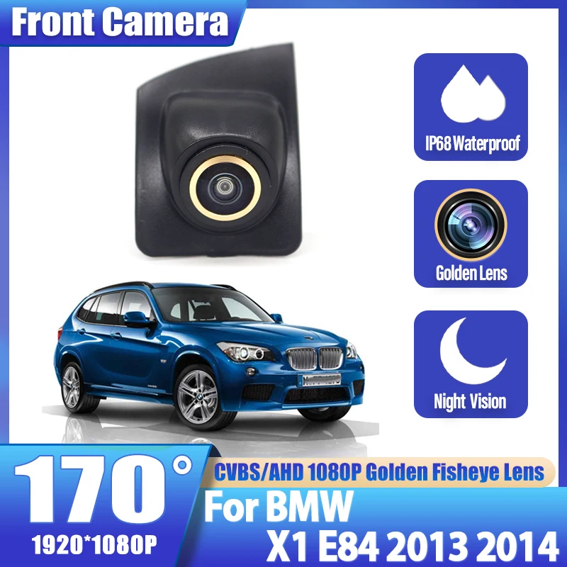 CCD Auto Vorderansicht Parkplatz Kamera Logo Mark Kamera Für BMW X1 E84 2013 2014 FULL HD Nachtsicht Wasserdichte Auto Front Kamera Image