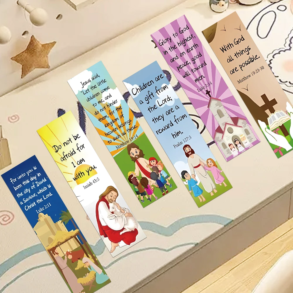 30 Stück Kirchen-Lesezeichen, inspirierende Buchmarker, religiöse Lesezeichen, Leseschrift für Kirchensouvenirs, Schreibwaren, Geschenke Image