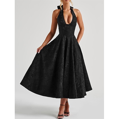 Elegante A-Linien Quinceanera Kleider Formelle Bodenlange Ärmellose Halteroptik Rückenausschnitt Falten Polyester Hochzeitskleid 2025