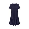 Tchibo - Jerseykleid mit Volant - Damen - Gr. S - dunkelblau