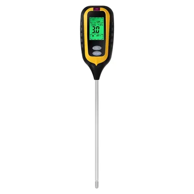 Handheld Soil Tester 6 in 1 Soil PH Moisture Sunlight Temp Fertility Meter Digital Acidity Meter