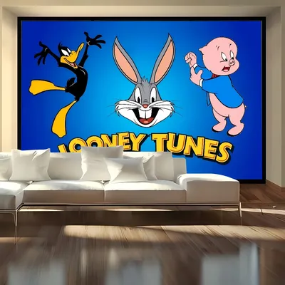 Cartoon T-The L-Looney T-Tunes S-Show Photography Background Party Kids Family Portrait Decor