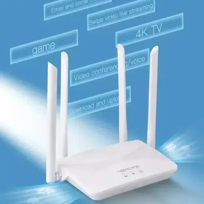 4G LTE WIFI Router 150Mbps 4 External Antennas Power Signal Booster Hotspot Smoother Wired